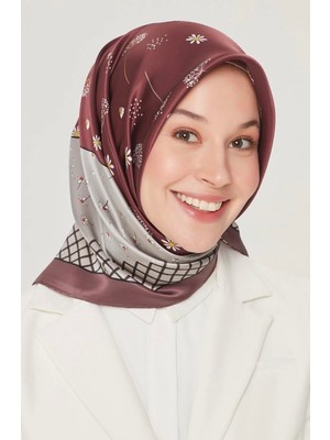 Armine Ipek Eşarp Nostalji - 8517-07 Bordo Twill