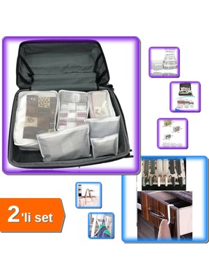 Hereveoyuncak Anne Bebek Hastane Çantası 6 Parça Düzenleyici Organizer + 6 Adet Havluppan Askısı - 2li Set C1W9H5
