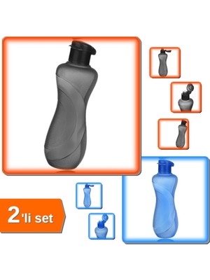 Hereveoyuncak Water Fresh Suluk Matara Siyah 1500 ml + Water Fresh Suluk Matara Mavi 1500 ml - 2li Set K5V6M7