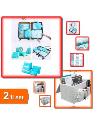 Hereveoyuncak Bebek Anne Hastane Çantası Düzenleyici 6 Parça + Araç Bagaj Düzenleyici Bölmeli - 2li Set L9W3K1