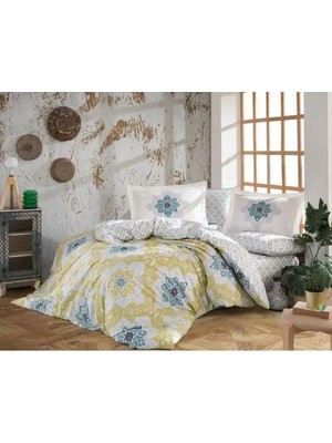 Mulvxurg  URG02  Kingsize Poplin Nevresim Amanda Sarı (Mulvix)