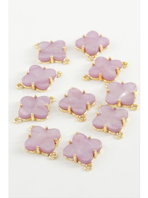 Marsilyan Çiçek Tek Kulp Polyester Bileklik ve Kolye Ucu Aparatı 1 Adet