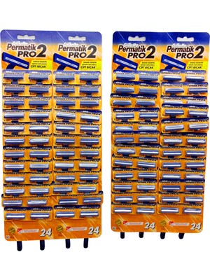 Marsilyan Permatik Pro 2 Çift Bıçaklı Saplı Jilet 96 Parça (4940)