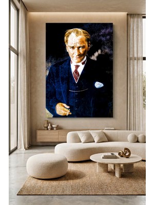 Wallivo Mustafa Kemal Atatürk Portre - Model 11 Kanvas Tablo