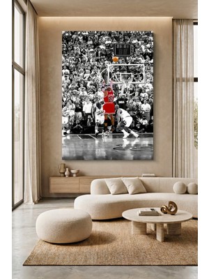 Wallivo Michael Jordan "the Shot" Model 1 - Son Saniye Basketi Kanvas Tablo