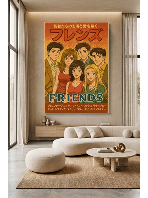Wallivo Friends Dizisi Japon Versiyonu - Alternatif Evren Dizi Kanvas Tablo