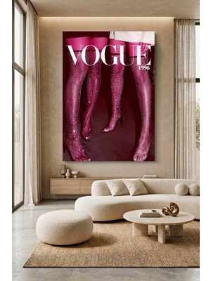 Wallivo Vogue 1996 - Kulüp Temalı Retro Moda Kanvas Tablo