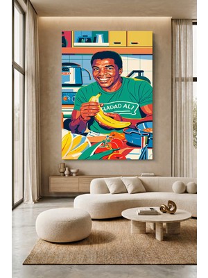 Wallivo Muhammed Ali Pop Art Temalı Kanvas Tablo