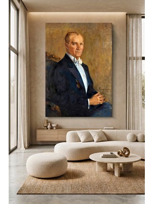 Wallivo Mustafa Kemal Atatürk Portre - Model 4 Kanvas Tablo