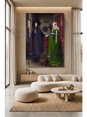 Wallivo Jan Van Eyck Arnolfini'nin Evlenmesi Kanvas Tablo
