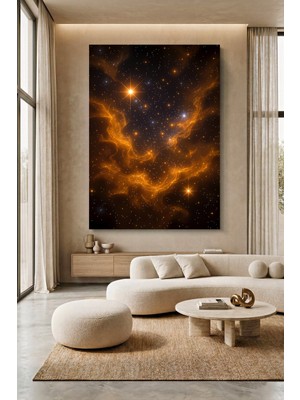 Wallivo Yıldız Sistemi ve Çeşitli Dalgalanmalar Kanvas Tablo