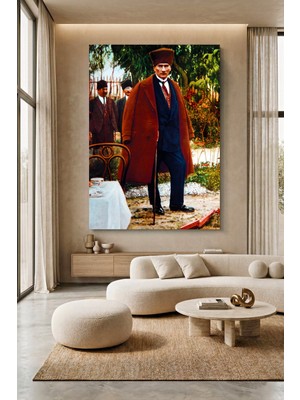 Wallivo Mustafa Kemal Atatürk Ikonik Portre - Model 8 Modern Kanvas Tablo