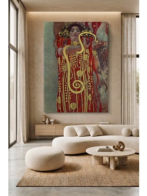 Wallivo Gustav Klimt Hygieia Kanvas Tablo