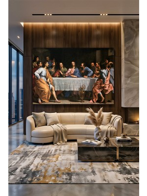Wallivo Philippe De Champaigne'in Klasik Başyapıtı Son Akşam Yemeği Barok Sanatı Kanvas Tablo