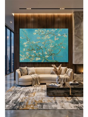 Wallivo Van Gogh'un Efsanevi Eseri Badem Çiçekleri Kanvas Tablo