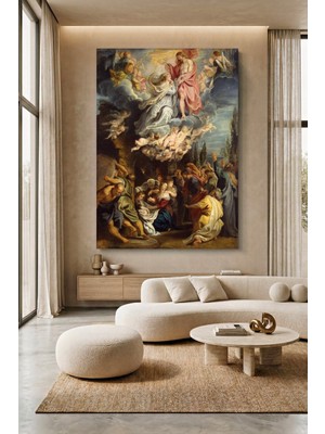 Wallivo Peter Paul Rubens Meryem’in Göğe Yükselişi Barok Sanat Kanvas Tablo