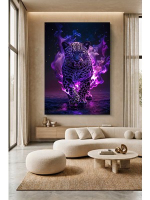 Wallivo Manipülatif Jaguar Model 2 Evcil Hayvan Temalı Kanvas Tablo
