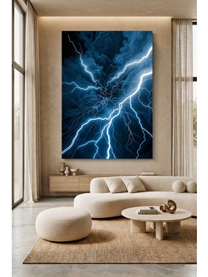 Wallivo Şimşeklerin Dansı Kanvas Tablo