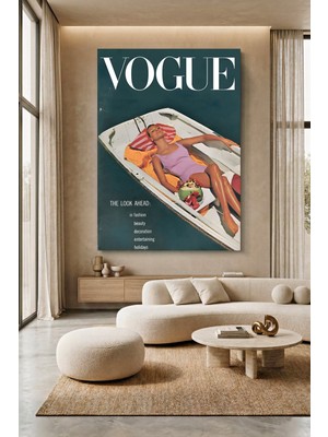 Wallivo Vogue "the Look Ahead" - Ileriye Bakış Temalı Moda Kanvas Tablo