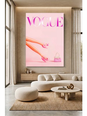 Wallivo Oyuncak Efektli Vogue Kapağı - Ilginç Modern Sanat Kanvas Tablo