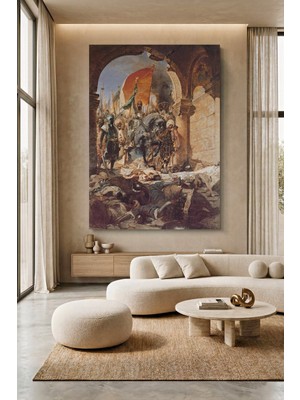 Wallivo Fausto Zonaro Istanbul'un Fethi Kanvas Tablo