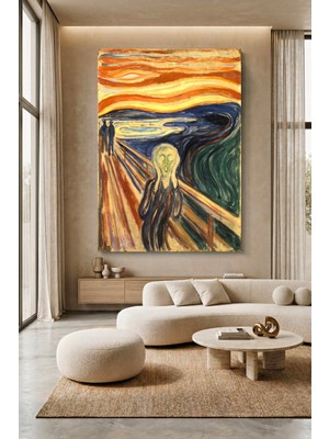 Wallivo Edvard Munch Çığlık Ekspresyonist Sanat Kanvas Tablo