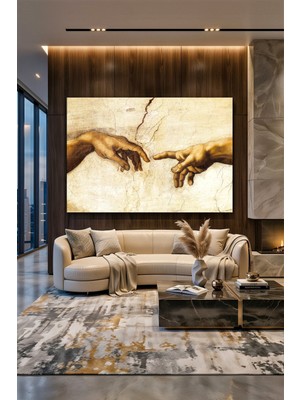 Wallivo Michelangelo "adem'in Yaratılışı" | Rönesans'ın Ikonik Eseri Kanvas Tablo