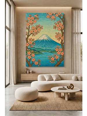 Wallivo Ando Çiçeği (Ando Blossom) - Japon Tarzı Çiçek Sanatı Kanvas Tablo