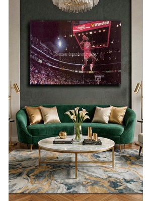 Wallivo Michael Jordan "greatness Demands Everything" Yazılı Motivasyon Kanvas Tablo