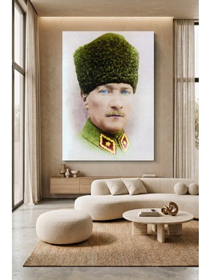 Wallivo Mustafa Kemal Atatürk Portre- Model 9 Kanvas Tablo