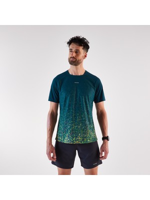 Decathlon Kiprun Erkek Arazi Koşusu Tişörtü - Mavi - Kiprun Run 500 Resist