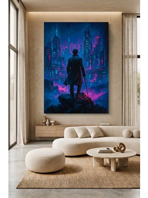 Wallivo Cyberpunk Şehir Projeleri Kanvas Tablo