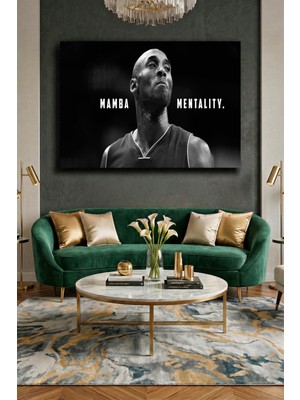 Wallivo Kobe Bryant Mamba Mentality - Efsane Sporcu Modern Kanvas Tablo