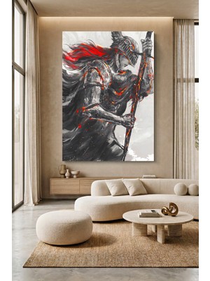 Wallivo Elden Ring Ana Karakter - Model 1 Oyun Kanvas Tablo