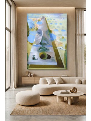 Wallivo Salvador Dali Meditasyonlu Yüz Sürrealist Sanat Kanvas Tablo