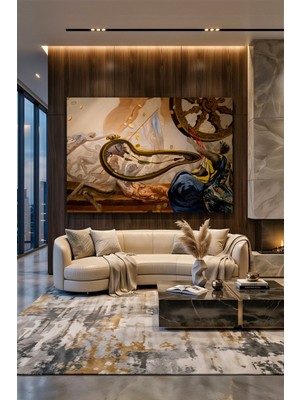 Wallivo Belleğin Azminin Dağılışı Sürrealist Kanvas Tablo