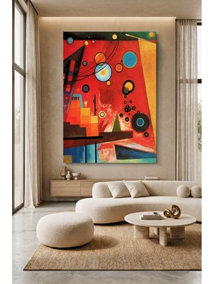 Wallivo Wassily Kandinsky Geometrik Kompozisyon Soyut Sanat Kanvas Tablo
