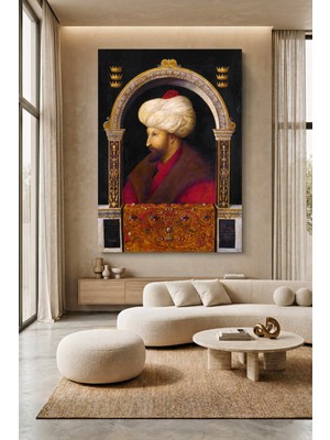 Wallivo Gentile Bellini Fatih Sultan Mehmet Portresi Kanvas Tablo