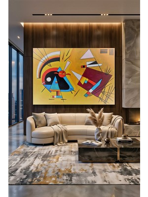Wallivo Wassily Kandinsky Swinging (Salınım) Bauhaus Dönemi Soyut Kanvas Tablo
