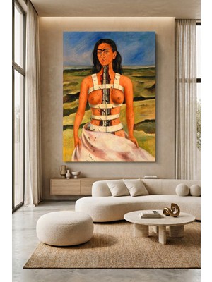Wallivo Frida Kahlo Kırık Sütun Kanvas Tablo