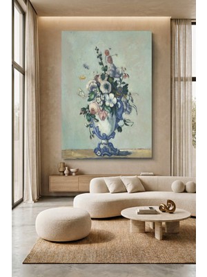 Wallivo Paul Cezanne Çiçek Vazosu Natürmort Kanvas Tablo