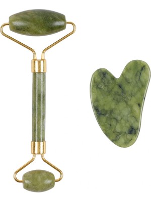 Zenvia Jade Roller Gua Sha Taşı Seti