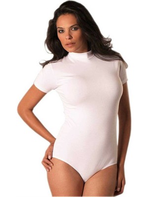 Çamaşır Kenti Balıkçı Yaka Kısa Kollu Body 4056
