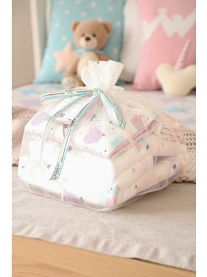 Hamur Yenidoğan 6 Prç Anne Bebek Hediyesi Hastane Çıkışı Battaniye Alt Açma Çantası Organizer Set Elephant