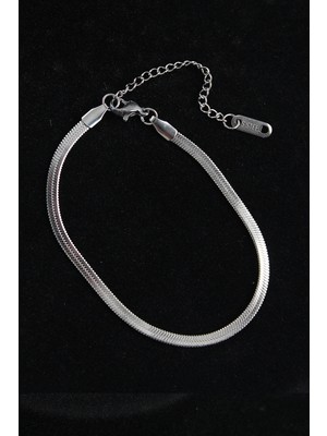 316L Çelik Italyan Model Gümüş Renk Erkek Bileklik