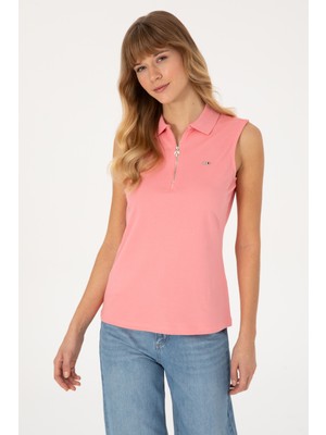 U.s. Polo Assn. Kadın Pembe Tişört 50324852-VR041