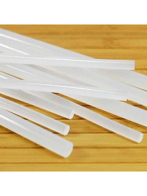 Depozee Şeffaf Sıcak Silikon Çubuğu Mum Silikon Ince 1 kg 30 cm