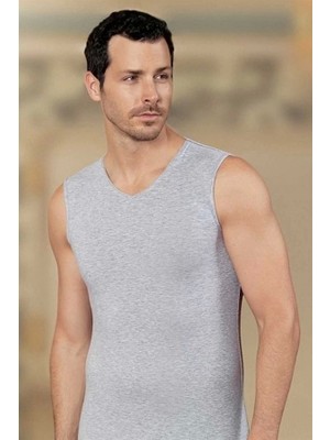 Çamaşır Kenti Şahinler Erkek  Sıfır Kol V Yaka Likra Atlet E079