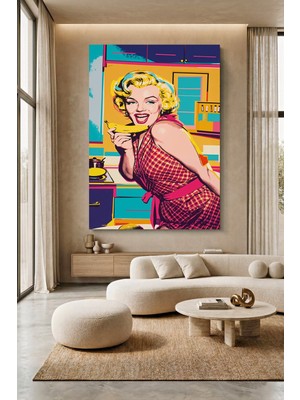 Wallivo Marilyn Monroe Pop Art Temalı Kanvas Tablo