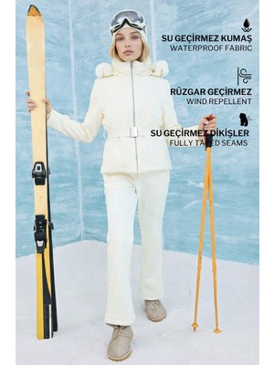 DeFacto Regular Fit Fleto Cepli İspanyol Paça Ekstra Uzun Softshell Kayak Pantolonu F2362AX25WN